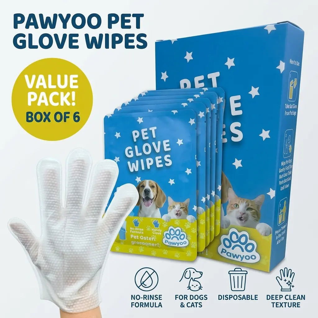 Hypoallergenic Disposable Pet Wipes - Moisturizing and Deep-Cleaning Double-Sided Formula for Dogs and Cats, Effective Dirt, Hair, and Dander Removal, Deodorizing, Non-Greasy Hygienic Solution