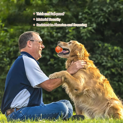 Fuzztik 2025 Upgraded Interactive Dog Toy Ball - Durable USB Rechargeable TPR Material with Automatic Rolling and Vibrating Features for Dogs of All Sizes, Anti-Biting and High-Quality Design