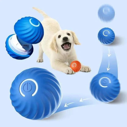 Fuzztik 2025 Upgraded Interactive Dog Toy Ball - Durable USB Rechargeable TPR Material with Automatic Rolling and Vibrating Features for Dogs of All Sizes, Anti-Biting and High-Quality Design