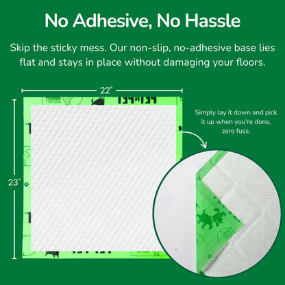 Pet N Pet 50-Count Puppy Training Pads – 48% USDA Certified Plant-Based, Unscented, Highly Absorbent, and Leak-Proof