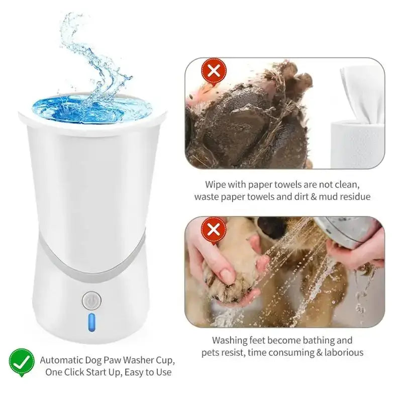 Automatic Pet Paw Cleaner Cup - Portable Silicone Foot Washer for Small and Medium Dogs