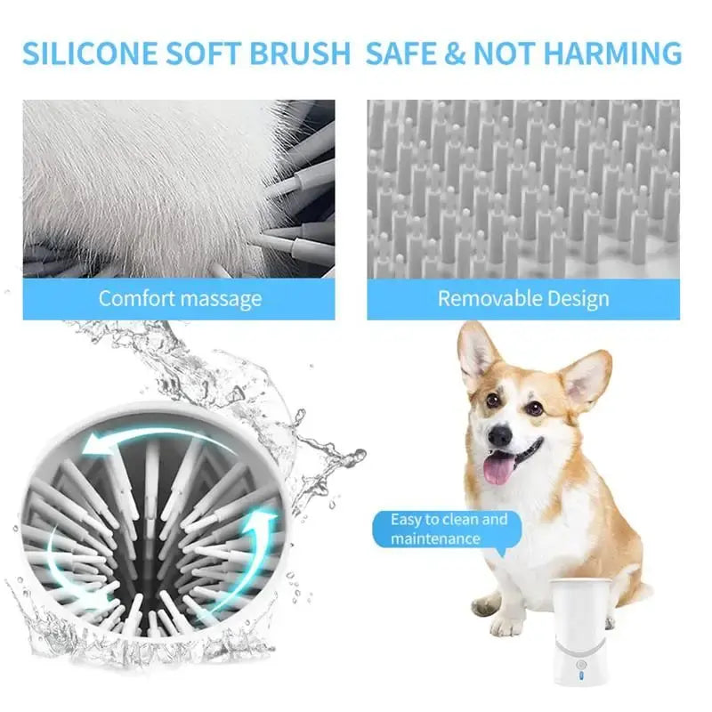 Automatic Pet Paw Cleaner Cup - Portable Silicone Foot Washer for Small and Medium Dogs