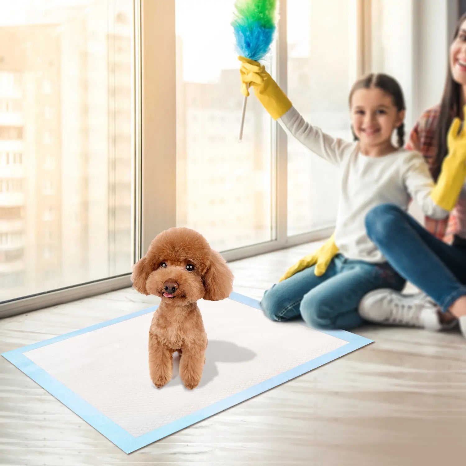 50-Pack Medium Pet Training Pads for Puppies and Cats - 24" x 18" Potty Training Solution
