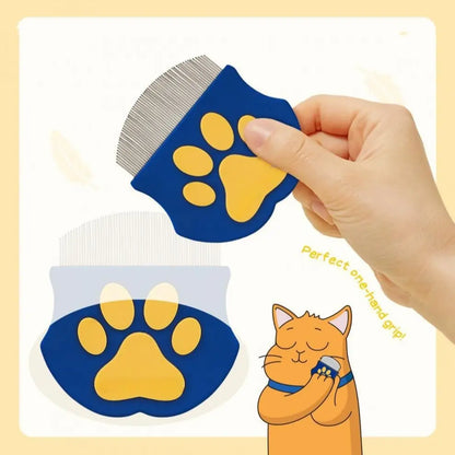 Professional Pet Grooming Comb for Dogs and Cats - Mini Face Brush for Shedding Control and Flea Removal, Essential Care Accessory